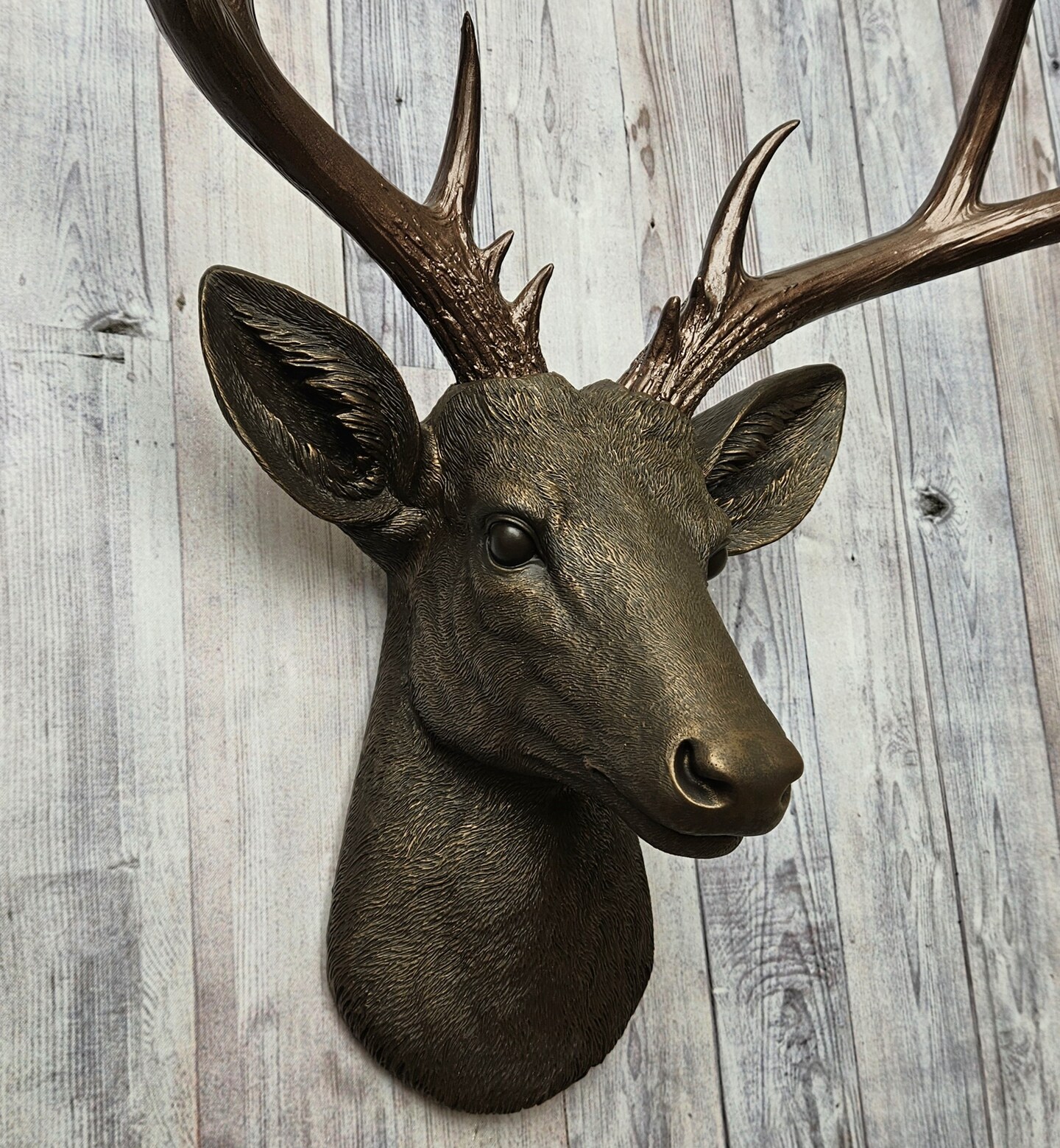 Faux Taxidermy Deer Head Wall Decor, Stag Head Wall Mount | MakerPlace ...