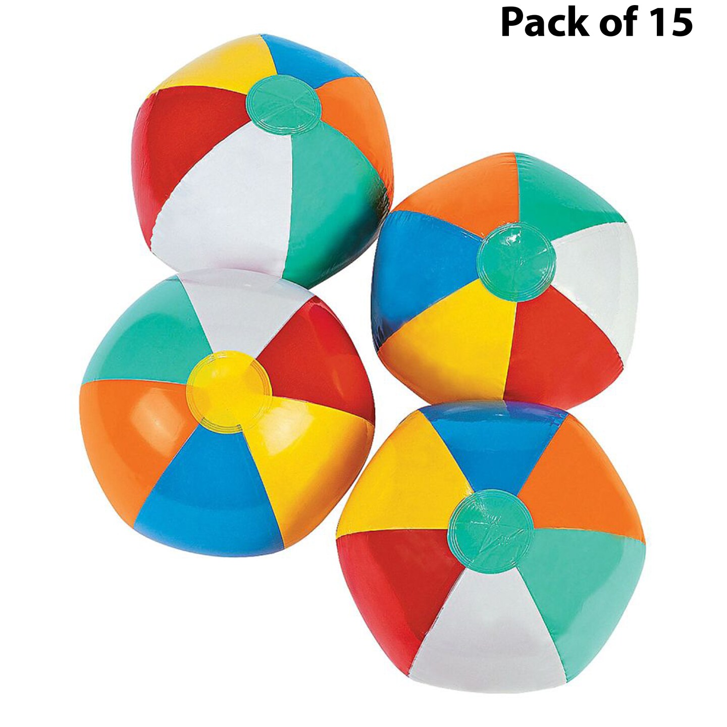 Inflatable Beach Balls - 9 Inch Pool and Beach Toys for Kids | MINA&#xAE;
