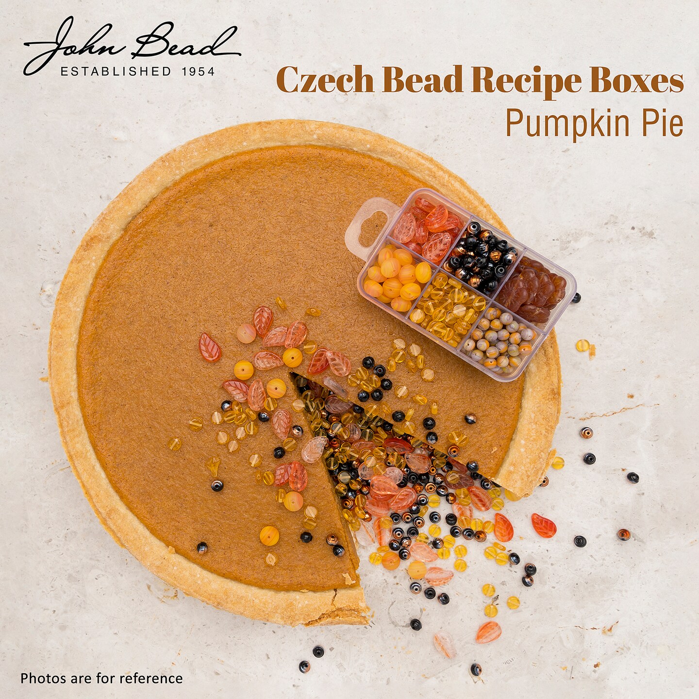 John Bead Recipe Box Czech Glass Beads Kit