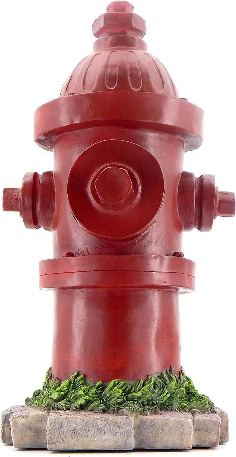 22472 Fire Hydrant Statue Dog Training Lamp Post 14 Inch Indoor Home Outdoor Garden Sculpture Yard Decoration