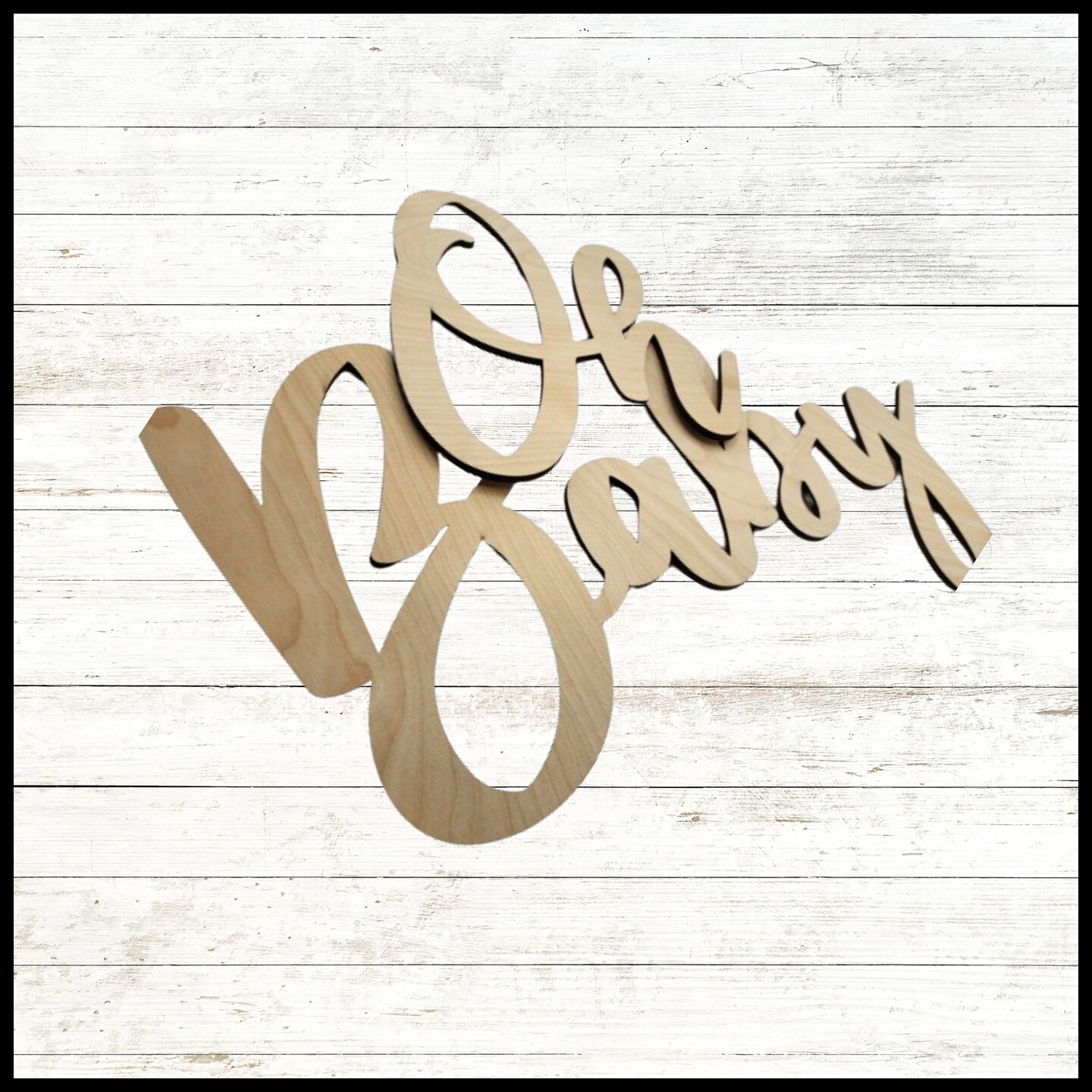 Oh Baby Sign | Laser Cut Wood Signs | Wood Words | Wall Words high quality | Baby Shower Signs