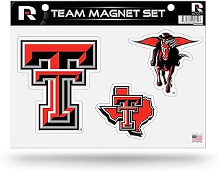 Texas Tech Die Cut Team Magnet Set Sheet, 8.5 x 11&#x22;