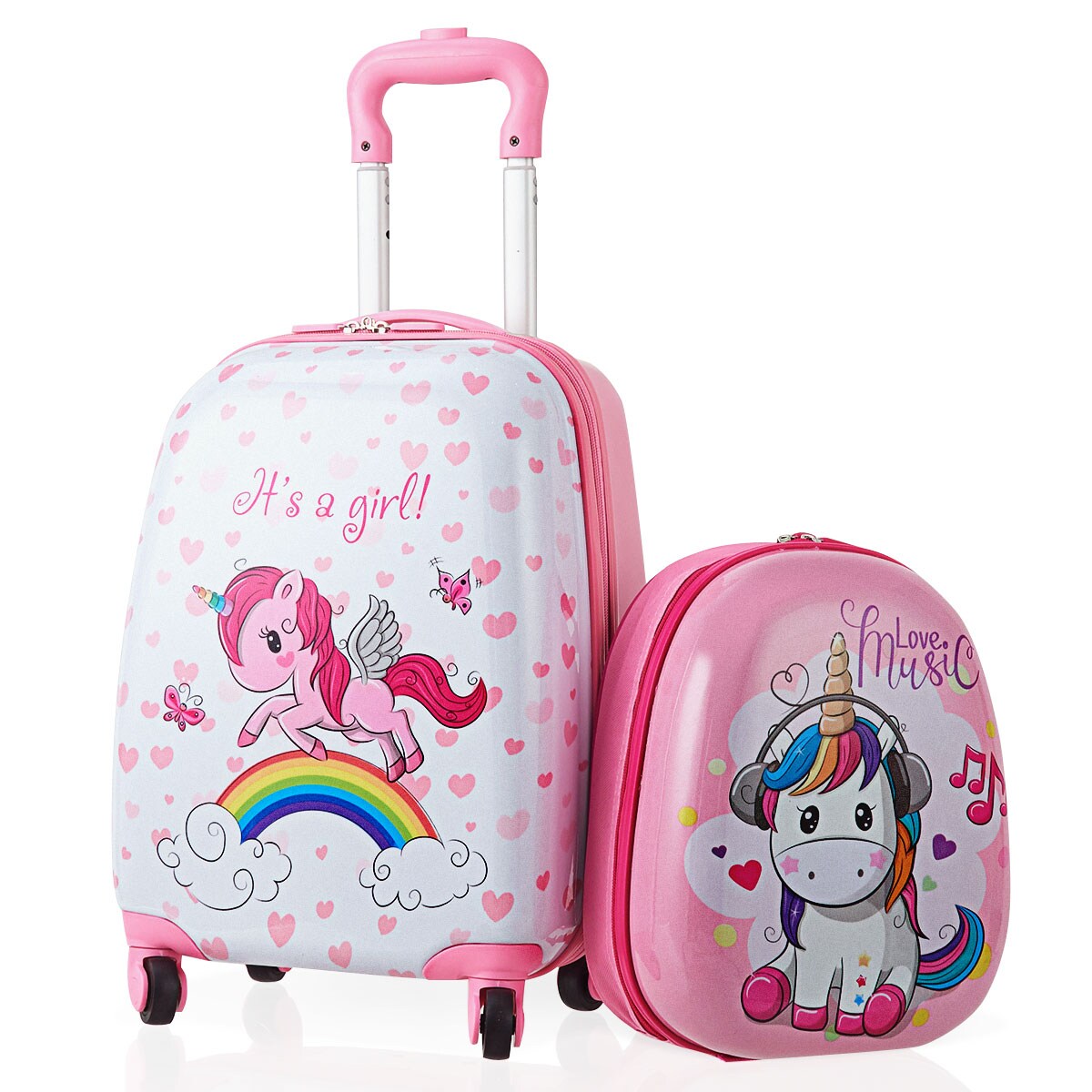 2Pc Kids Luggage Set 12 Backpack And 16 Rolling Suitcase For School Travel Abs Michaels