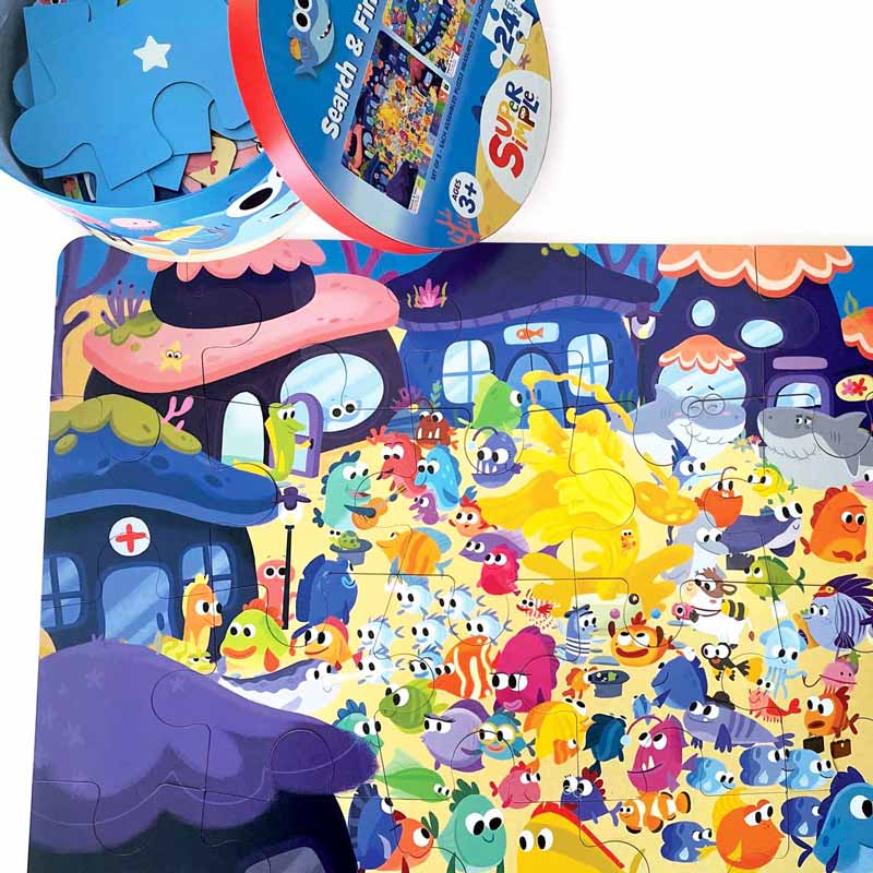 Finny the Shark Search &#x26; Find Floor Puzzle Set