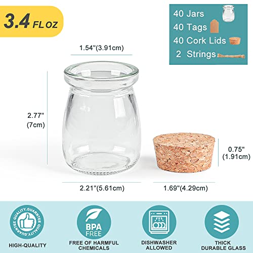 Mini Yogurt Jars Candle Glass Favor Jars