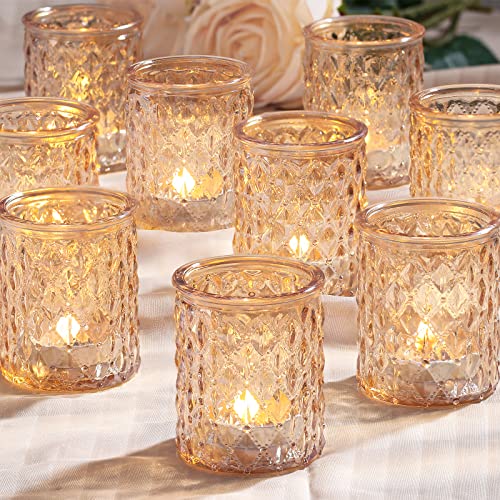 Gold Votive Candle Holders