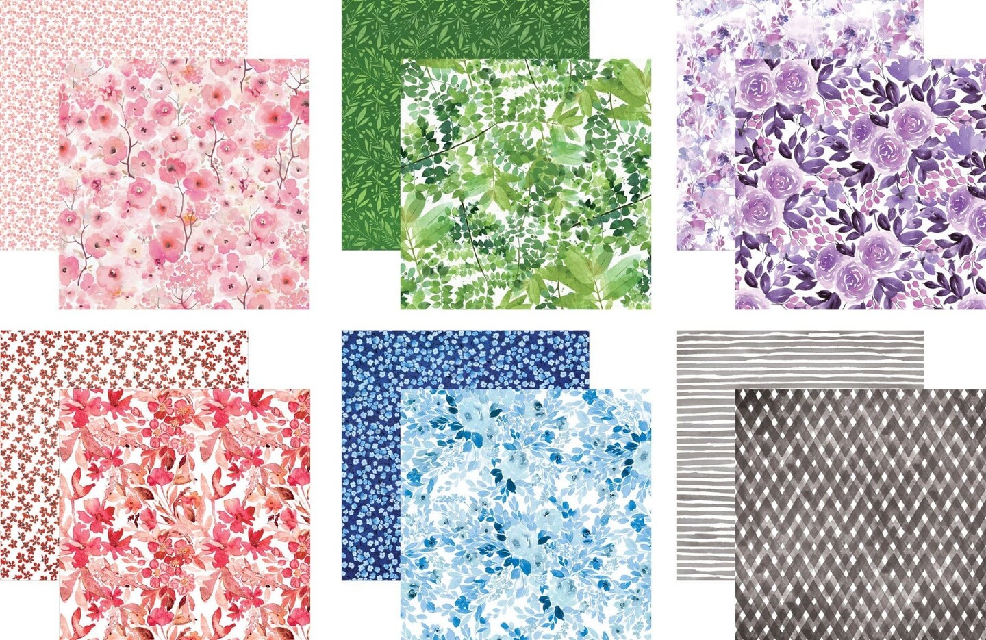 Scrapbook Paper - 30 piece Colorways Paper Bundle