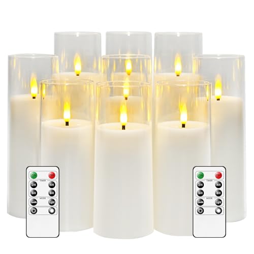 kakoya Flickering Flameless Candles Battery Operated with Remote