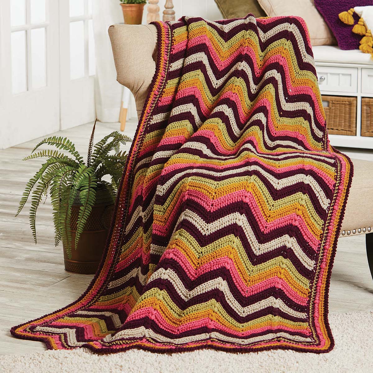 Herrschners Leilani Crochet Afghan Kit Michaels