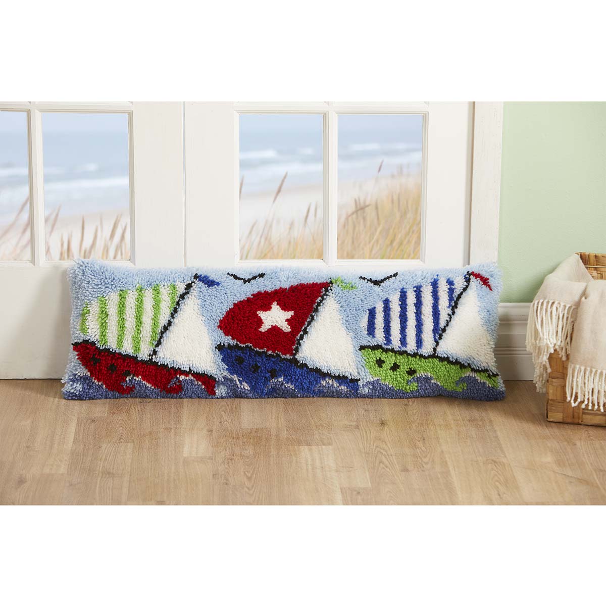 Herrschners Sail Away Draft Dodger Latch Hook Kit Michaels