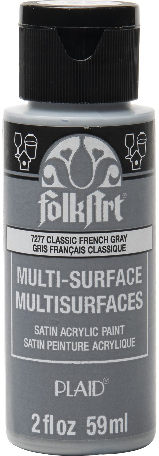 Folkart MultiSurface Paint 2OzFrench Gray Michaels