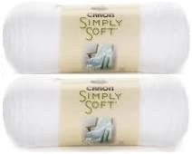 (Pack of 2) Caron Simply Soft Solids Yarn-White