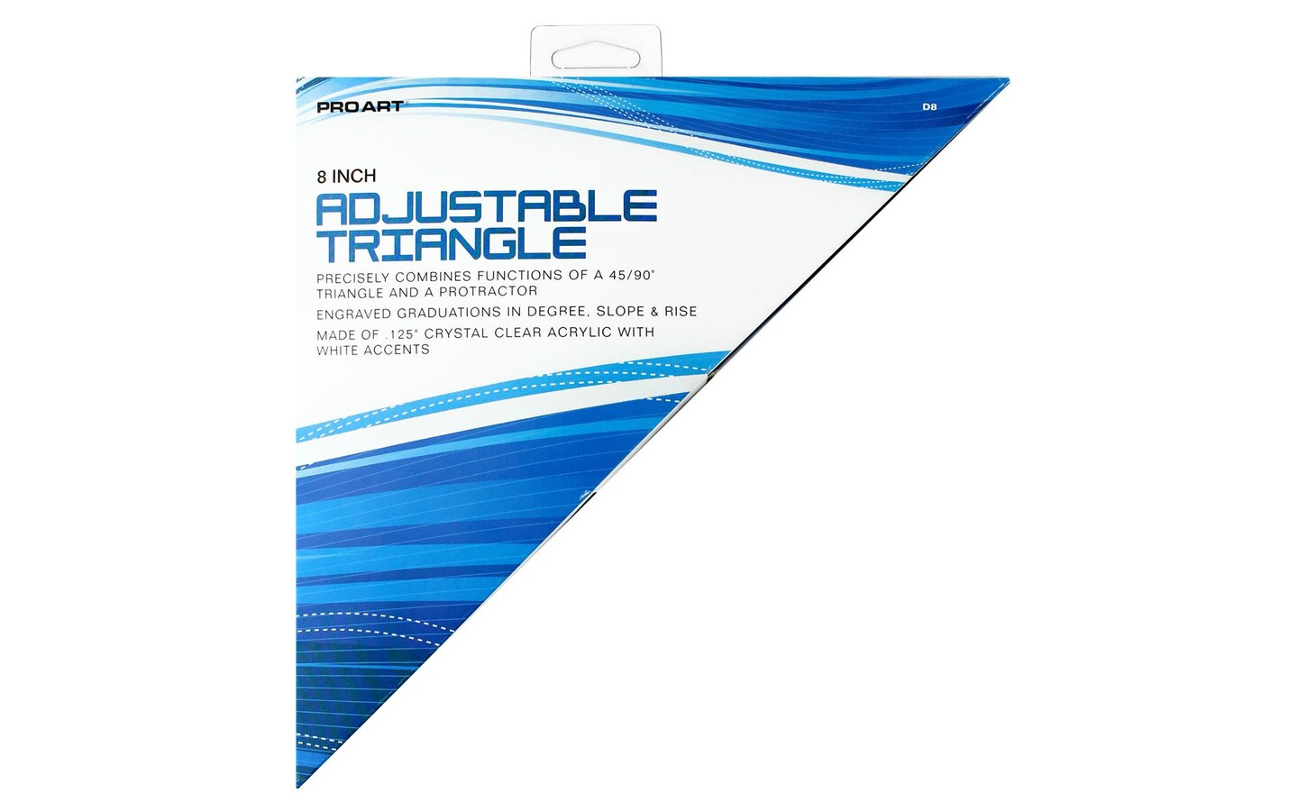 Pro Art Triangle 8&#x22; Adjustable Triangle W/Mag