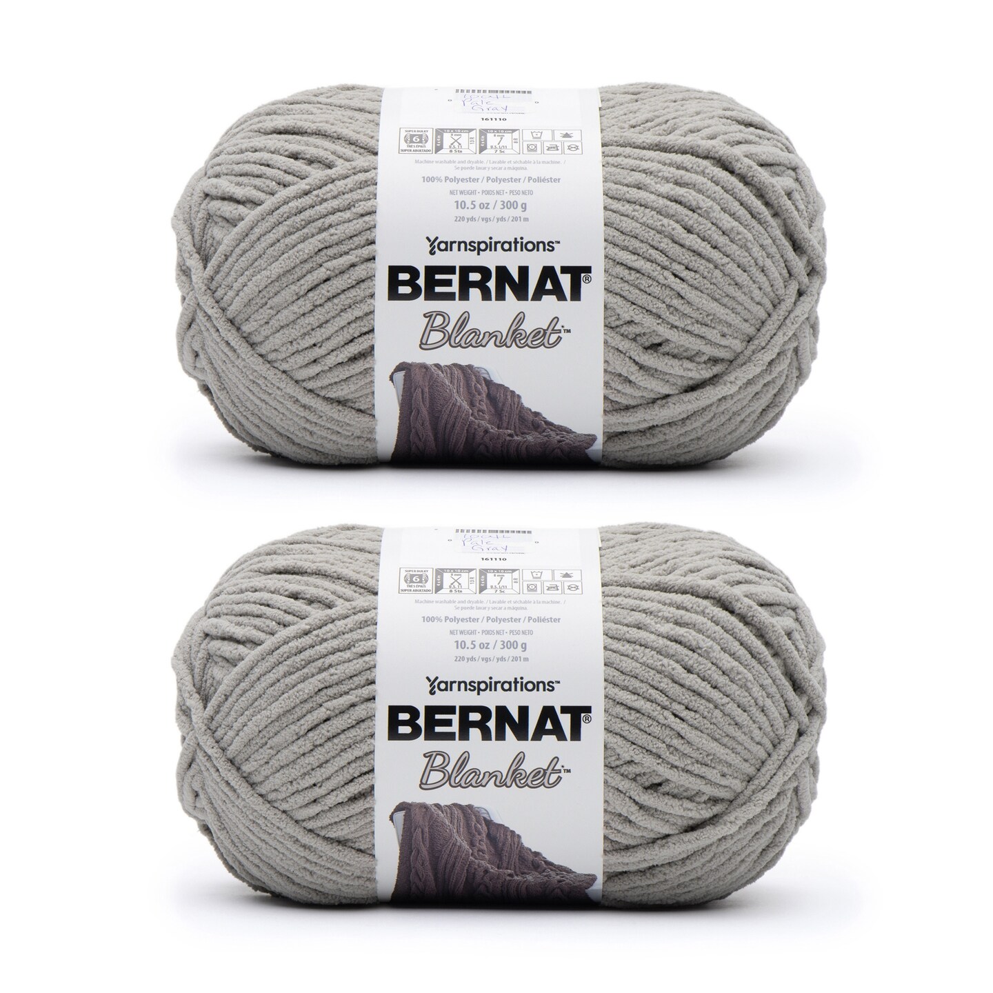 Bernat Blanket Yarn, Dark Grey, 300 g