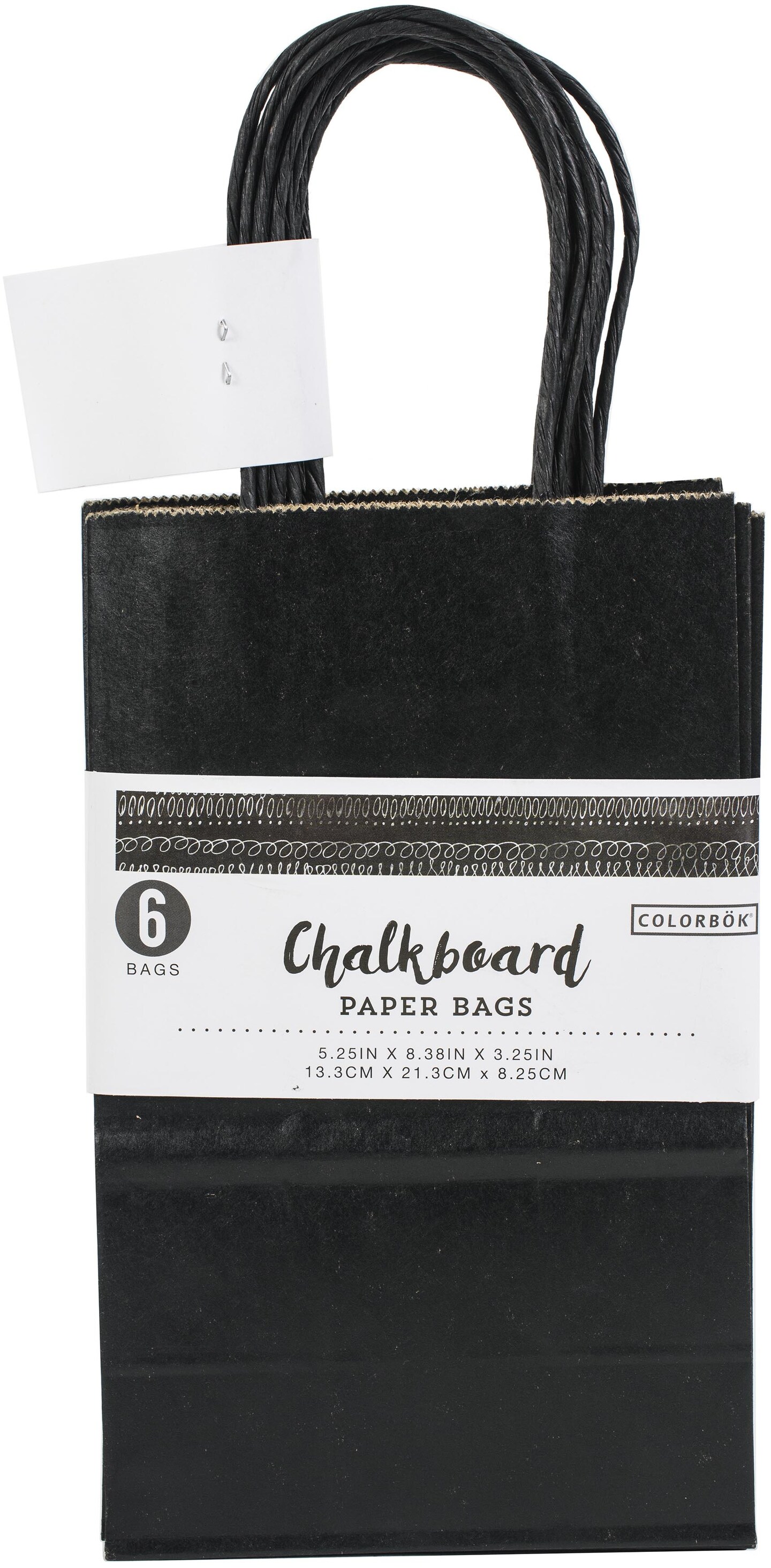 Chalkboard Small Craft Bags 6/PkgChalkboard Michaels