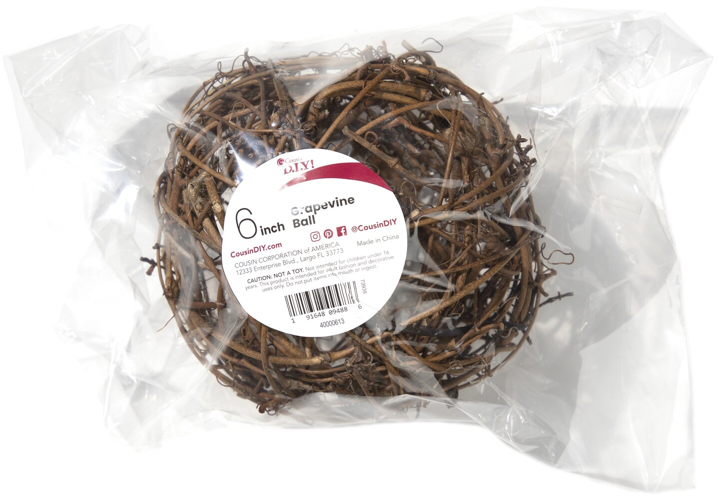 Cousindiy Grapevine Ball 6&#x22;-