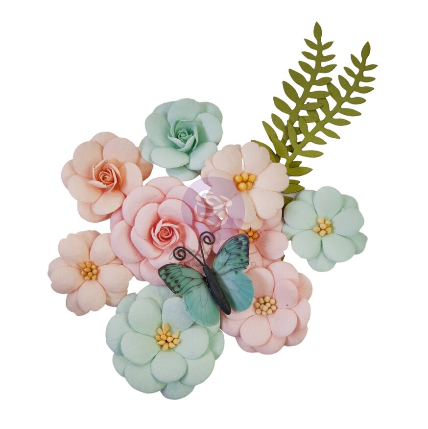 Prima Marketing Mulberry Paper Flowers-Solecito/Miel