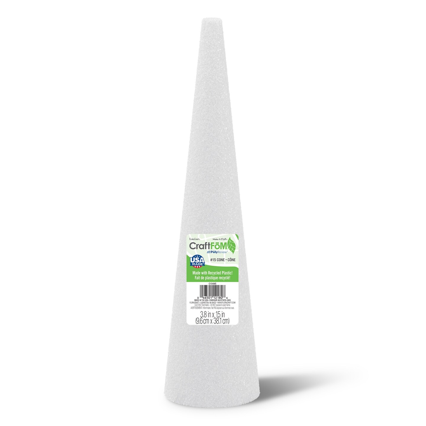 FloraCraft CraftFoM Cone-3.8&#x22;x15&#x22;