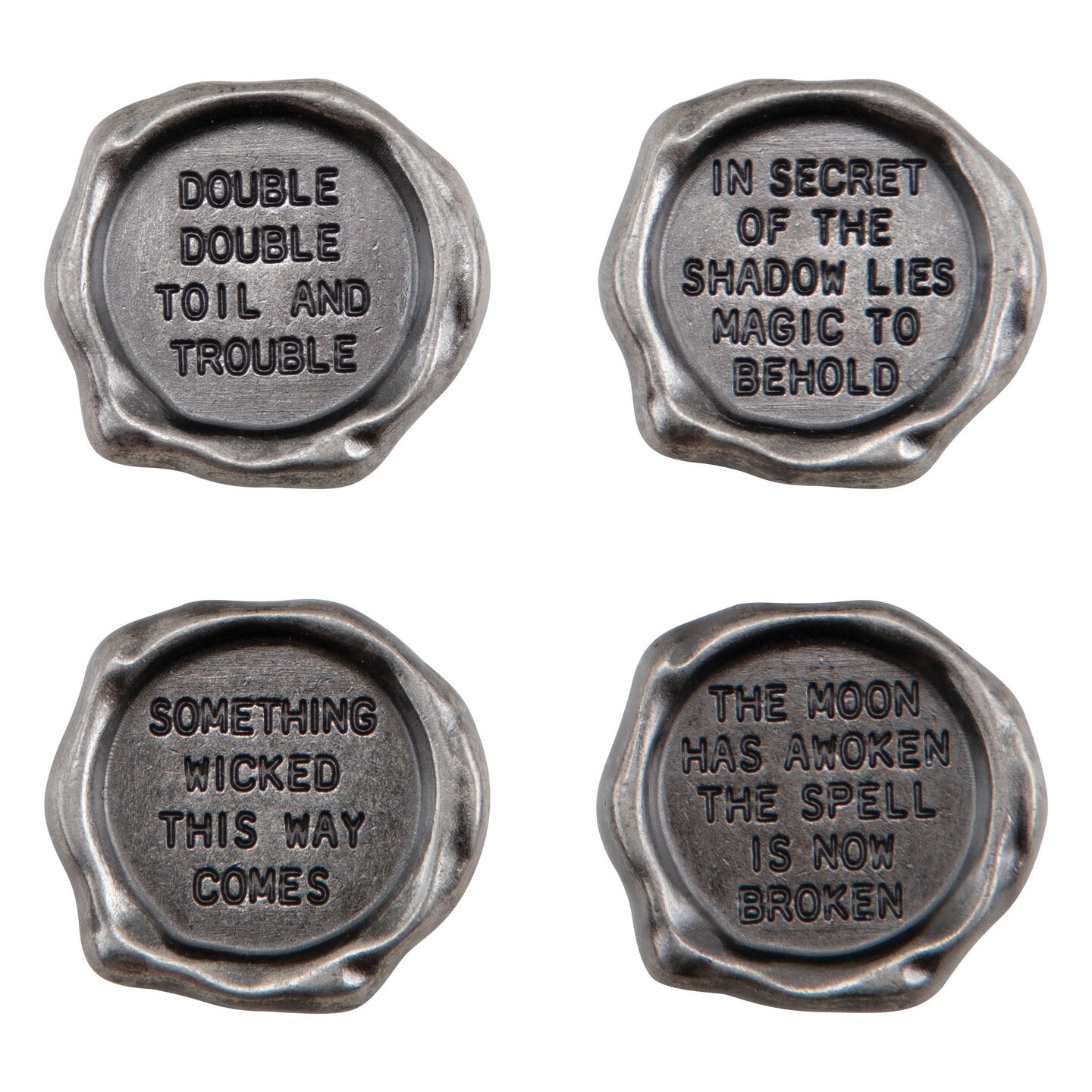Idea-Ology Metal Quote Seals 4/Pkg-Halloween