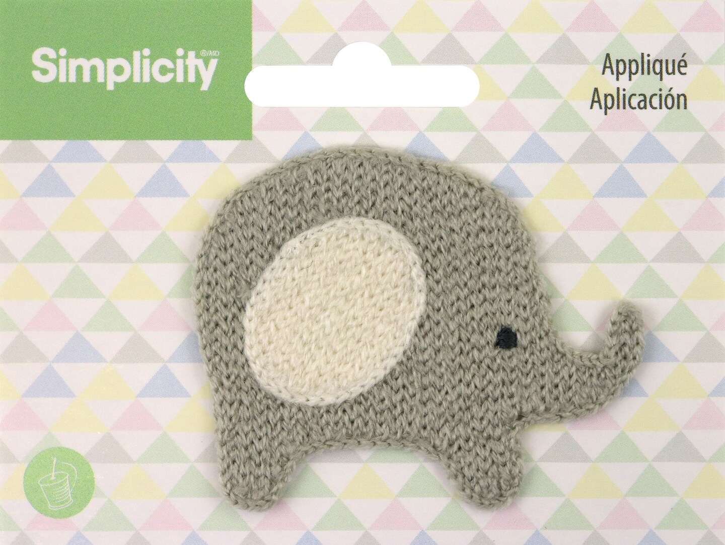 Wrights Baby SewOn AppliqueElephant Michaels