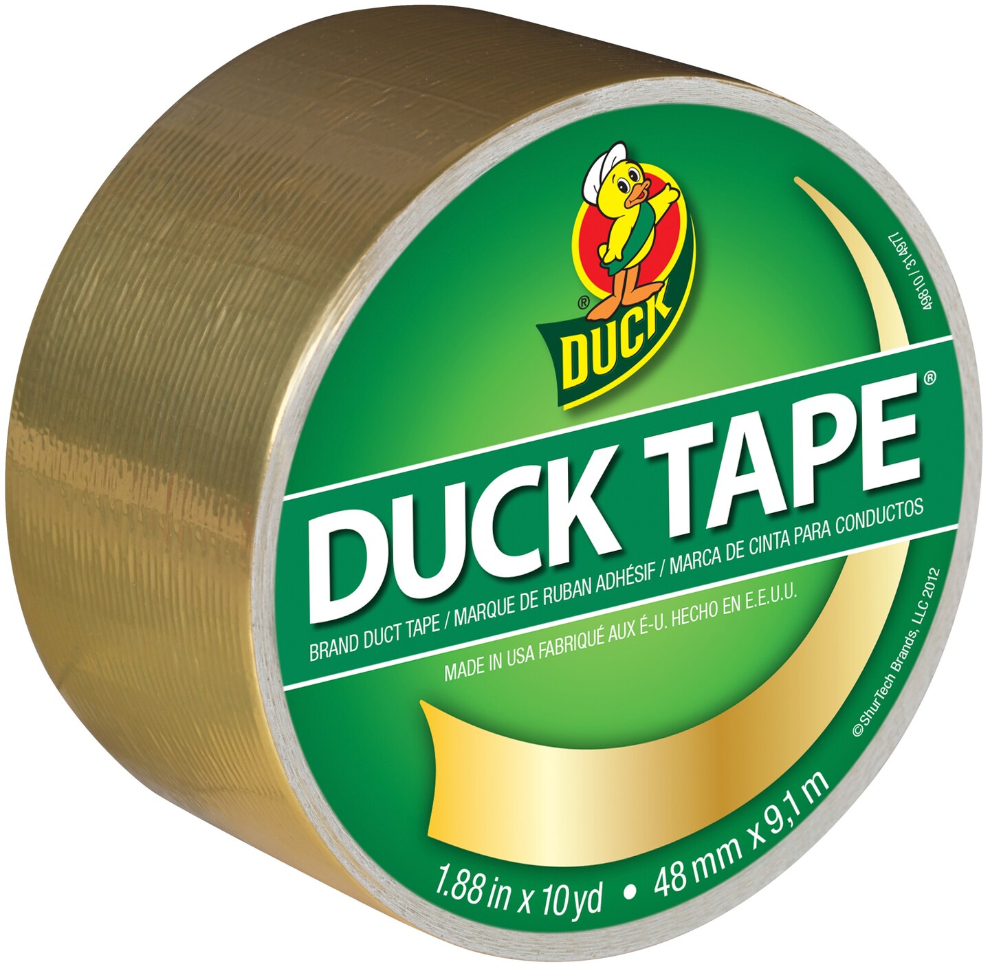 Duck Tape 1.88&#x22;X10yd-Gold