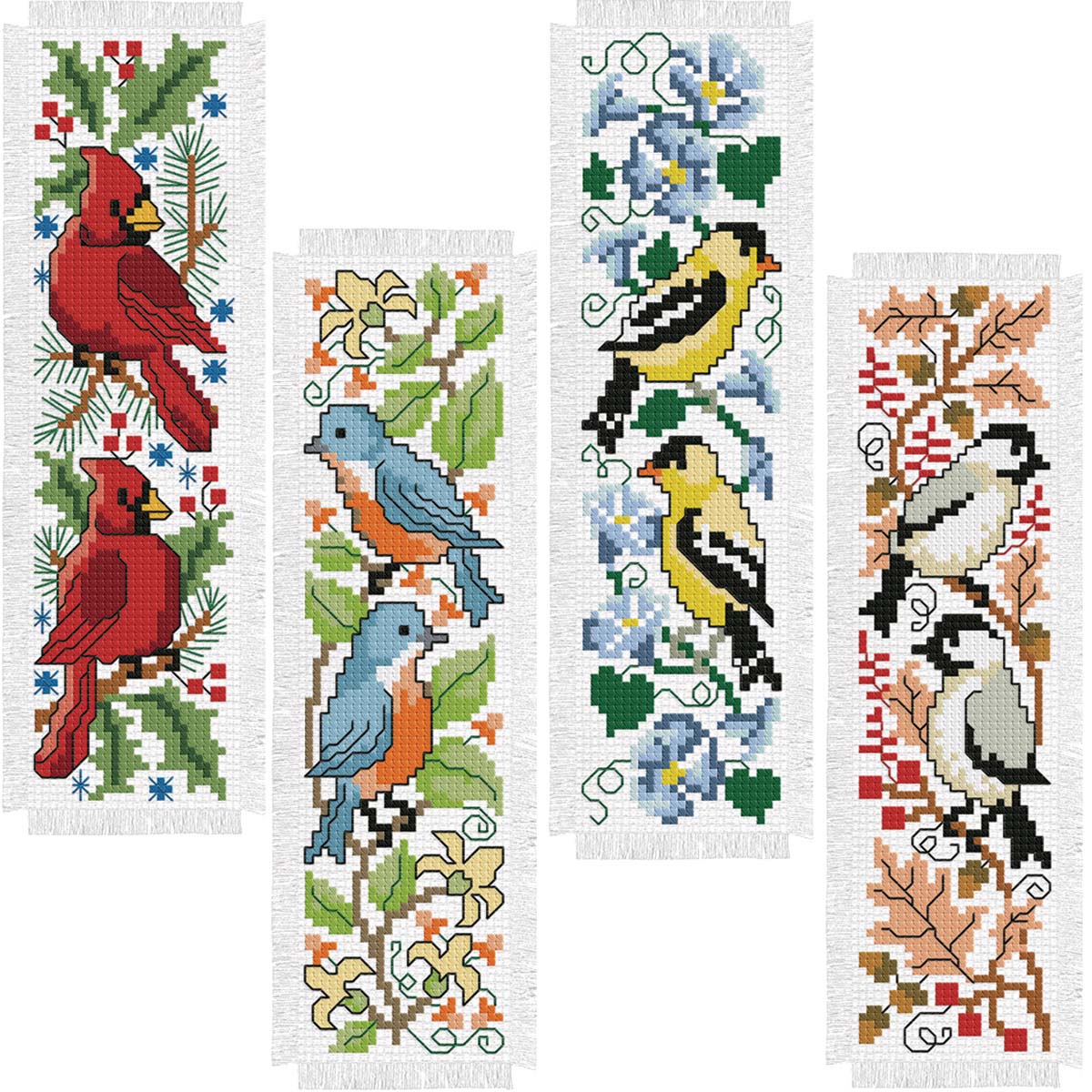 Herrschners Four Seasons Birds Counted CrossStitch Kit Michaels