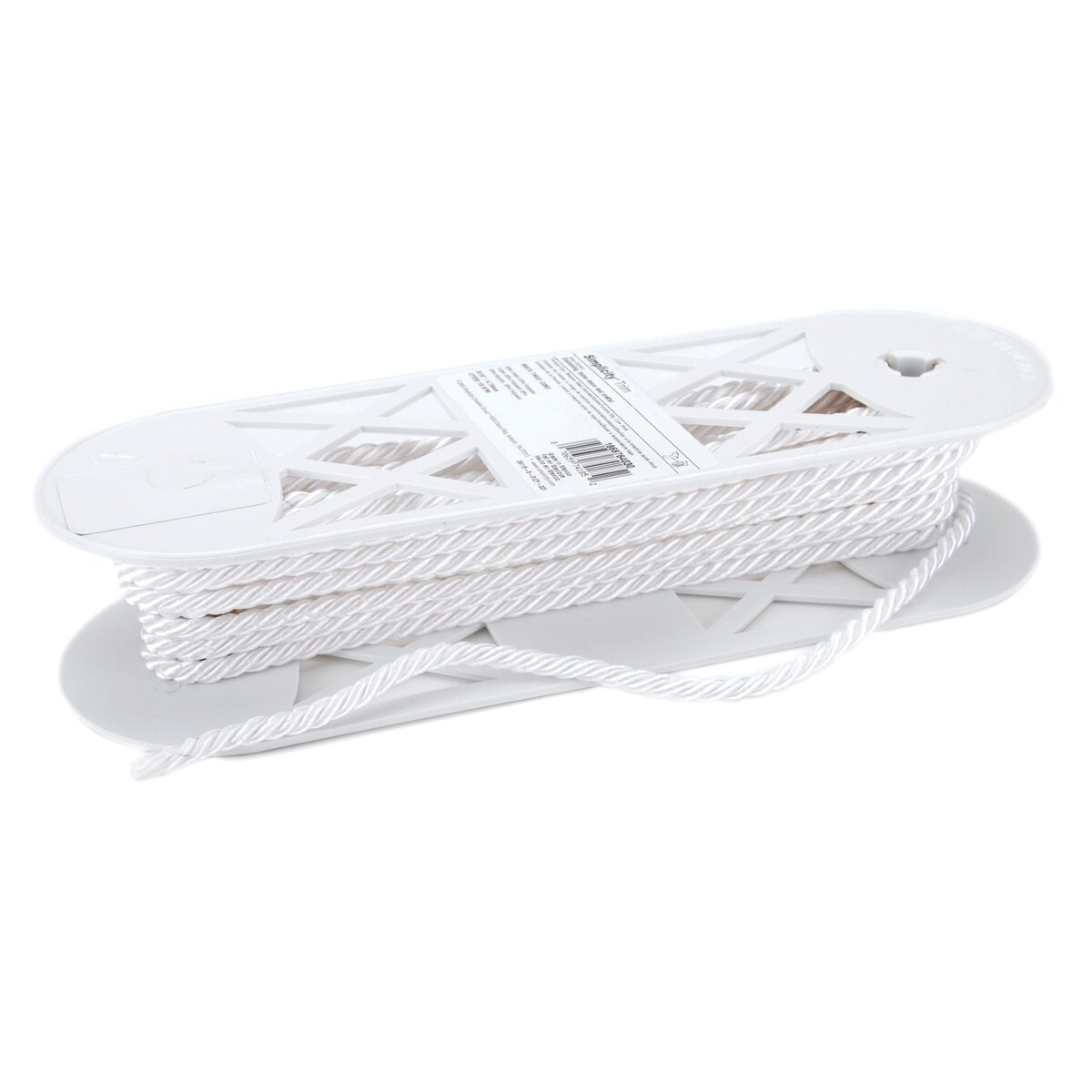 Simplicity Classic Twist Cord 3/16&#x22;X12yd-White