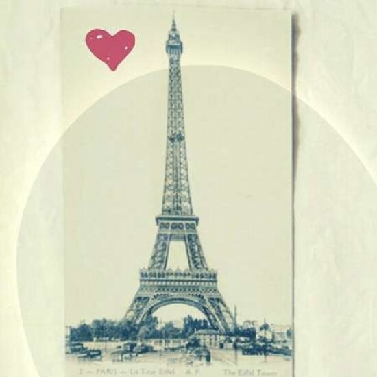 Paris Red Heart Poster Print by Vicki Dvorak - Item # VARPDX494DVO1005A