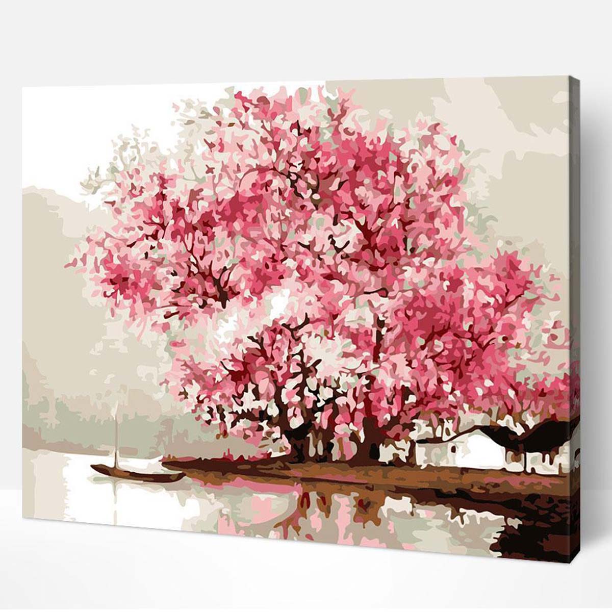 Adbrain Cherry Blossoms Paint-by-Number Kit | Michaels