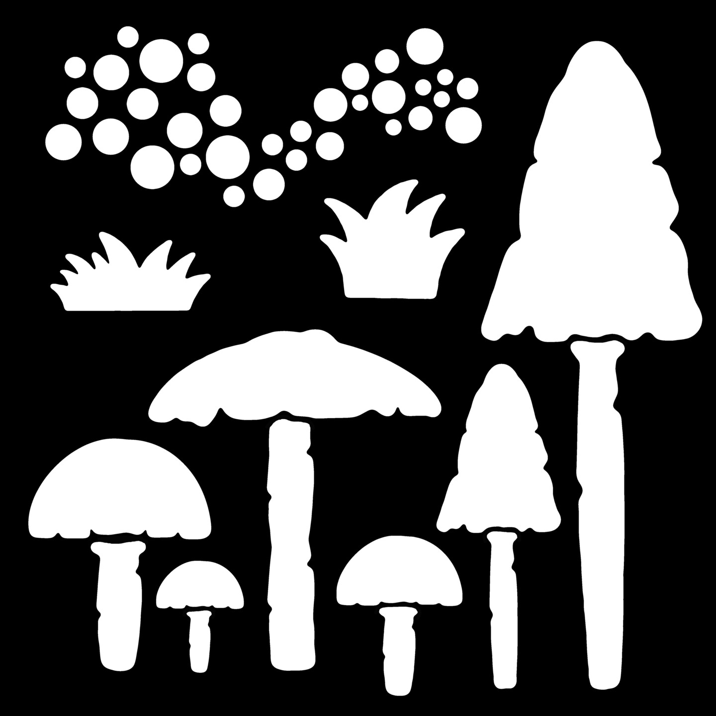 mushroom stencil