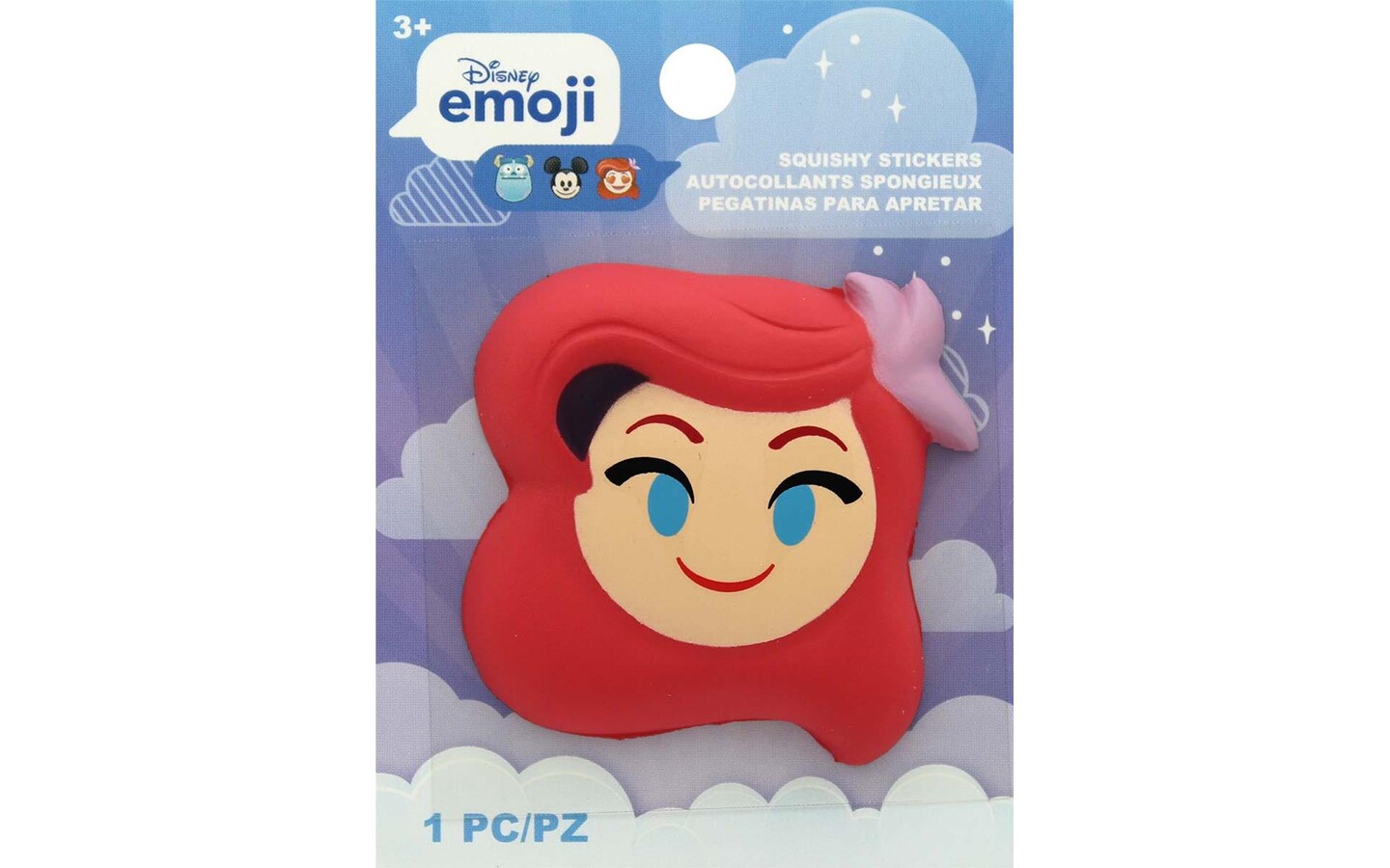 AMC Disney Sticker 3D Squishy Emoji Ariel
