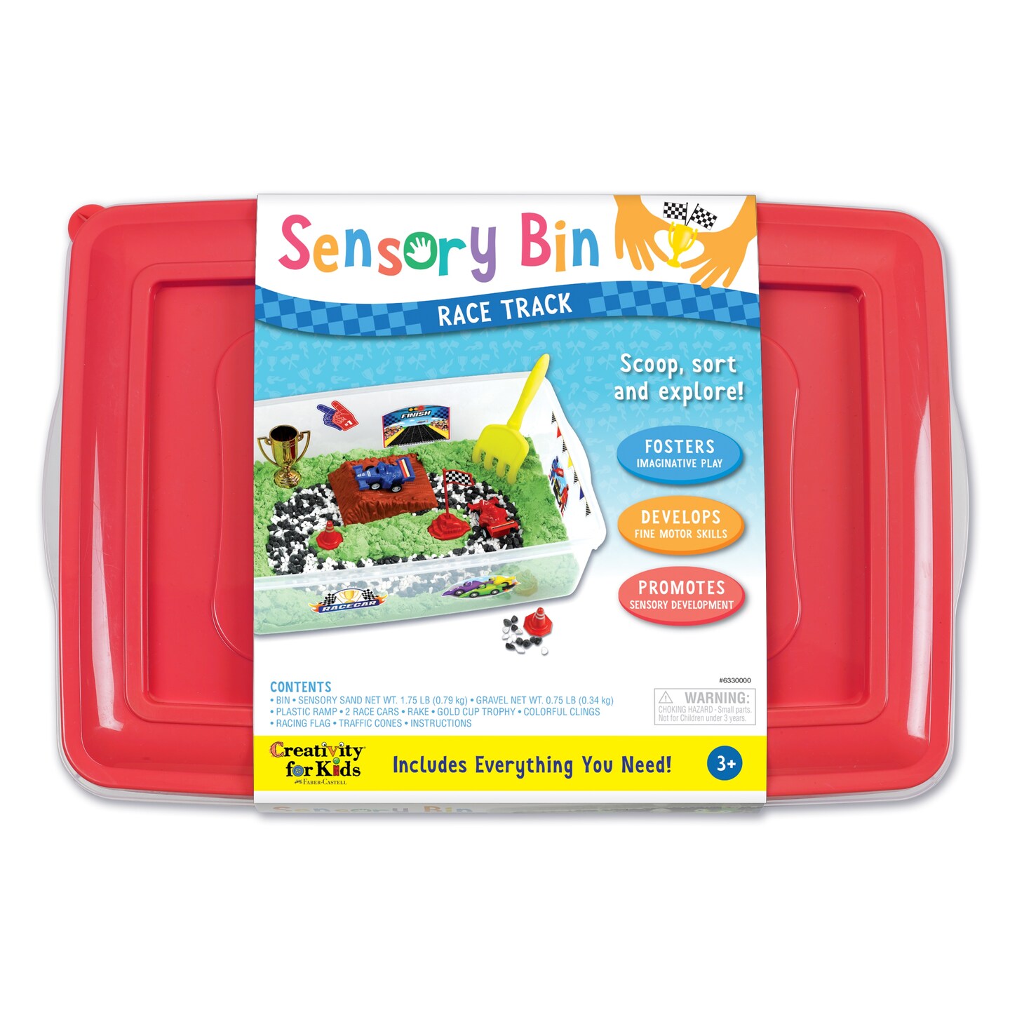 Creativity For Kids Sensory BinsRace Track Michaels