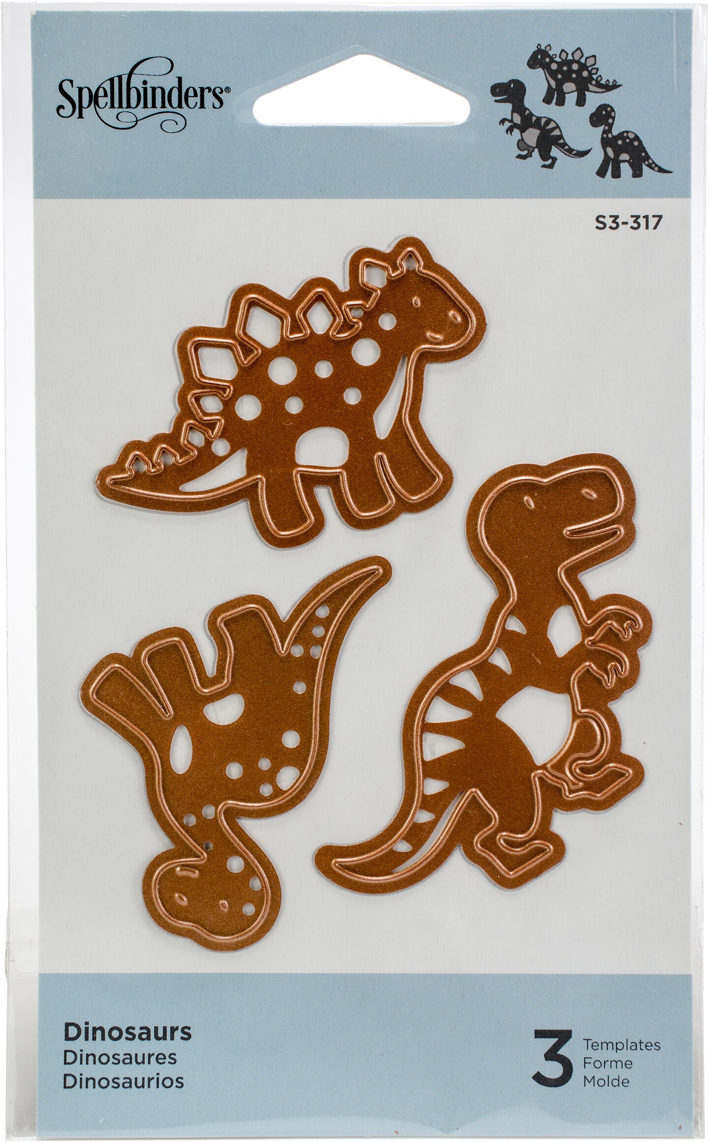 Spellbinders Shapeabilities Die D-Lites-Dinosaurs