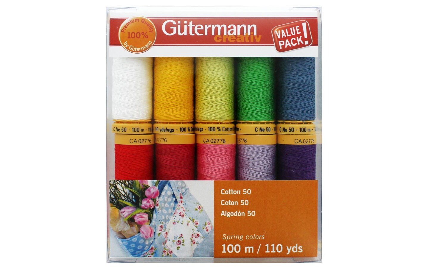 Gutermann Cotton 50 Thread Set - 10 Spools-Spring, 1 count - Fry's Food  Stores