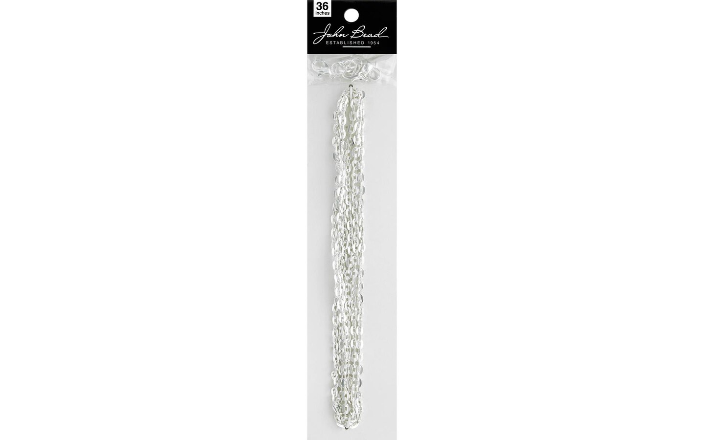 John Bead Chain &#x26; Finding Set 3x4mm Oval Silver