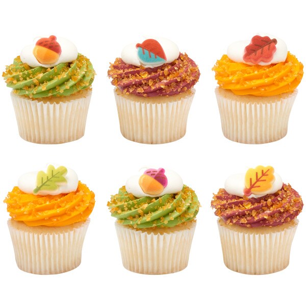 Autumn Leaves Dec-Ons&#xAE; Decorations 12ct