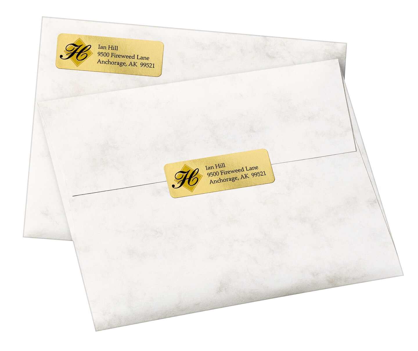 Avery Foil Mailing Labels, Gold, 3/4" x 2-1/4", 300 Labels (8987)