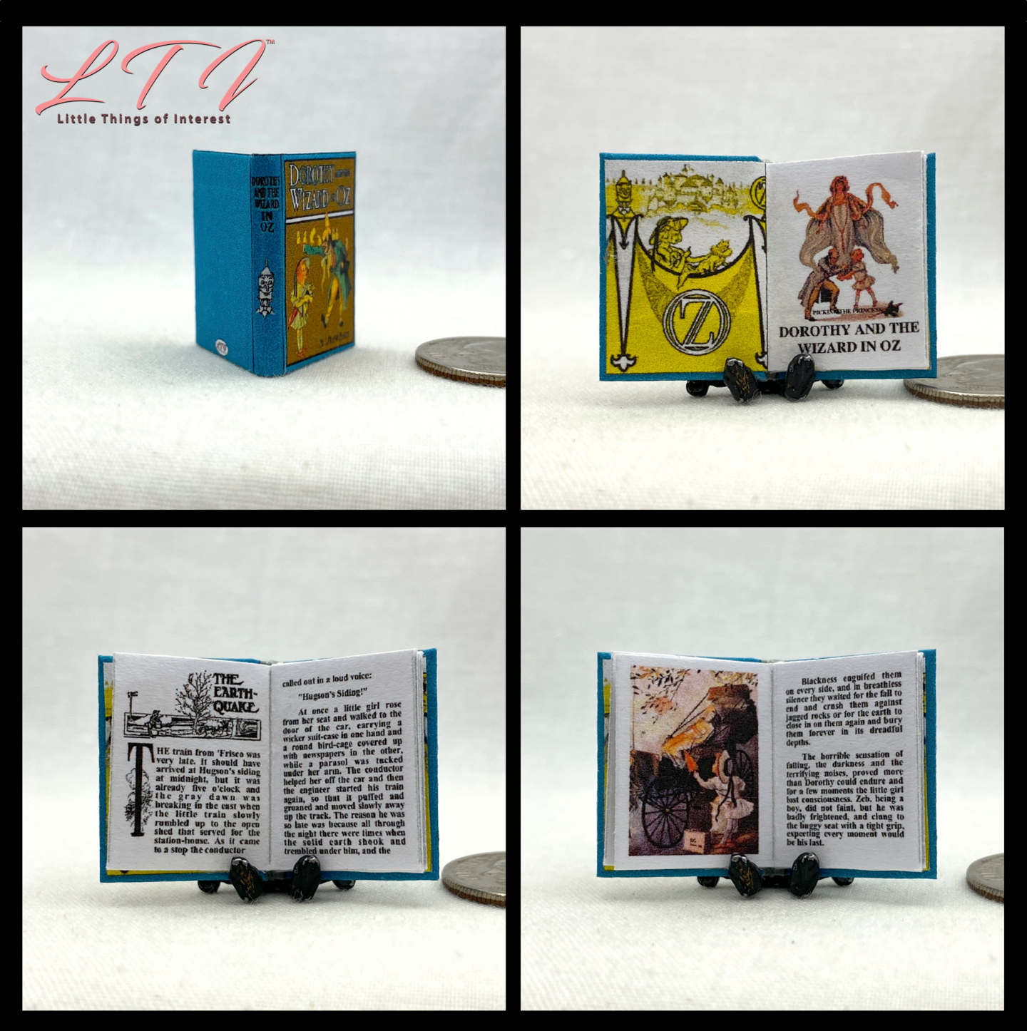 Little Women Readable Illustrated Book – 1:12 Scale Miniature Dollhouse Accessory