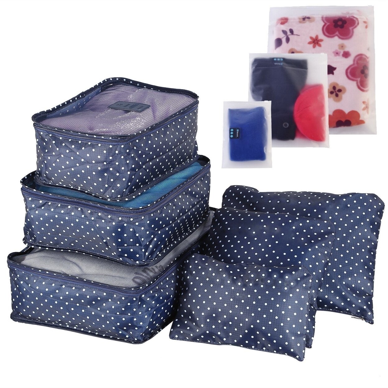 9Pcs Clothes Storage Bags Water-Resistant Travel Luggage Organizer Clothing