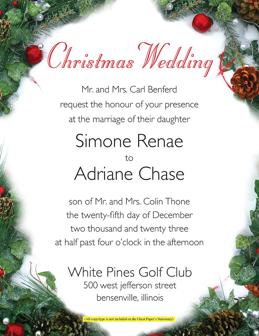 Great Papers! Pine and Pearl Holiday Letterhead, Invitations and Announcements, Printer Friendly, 8.5"x11", 50 Pack