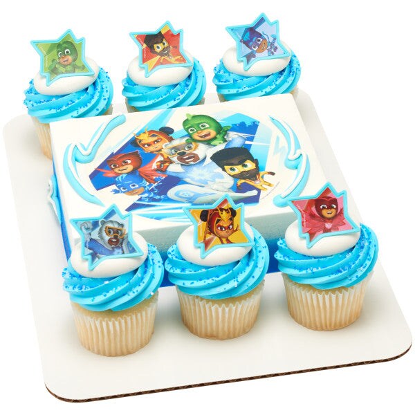PJ Masks Calling All Heroes! Cupcake Rings, 12ct