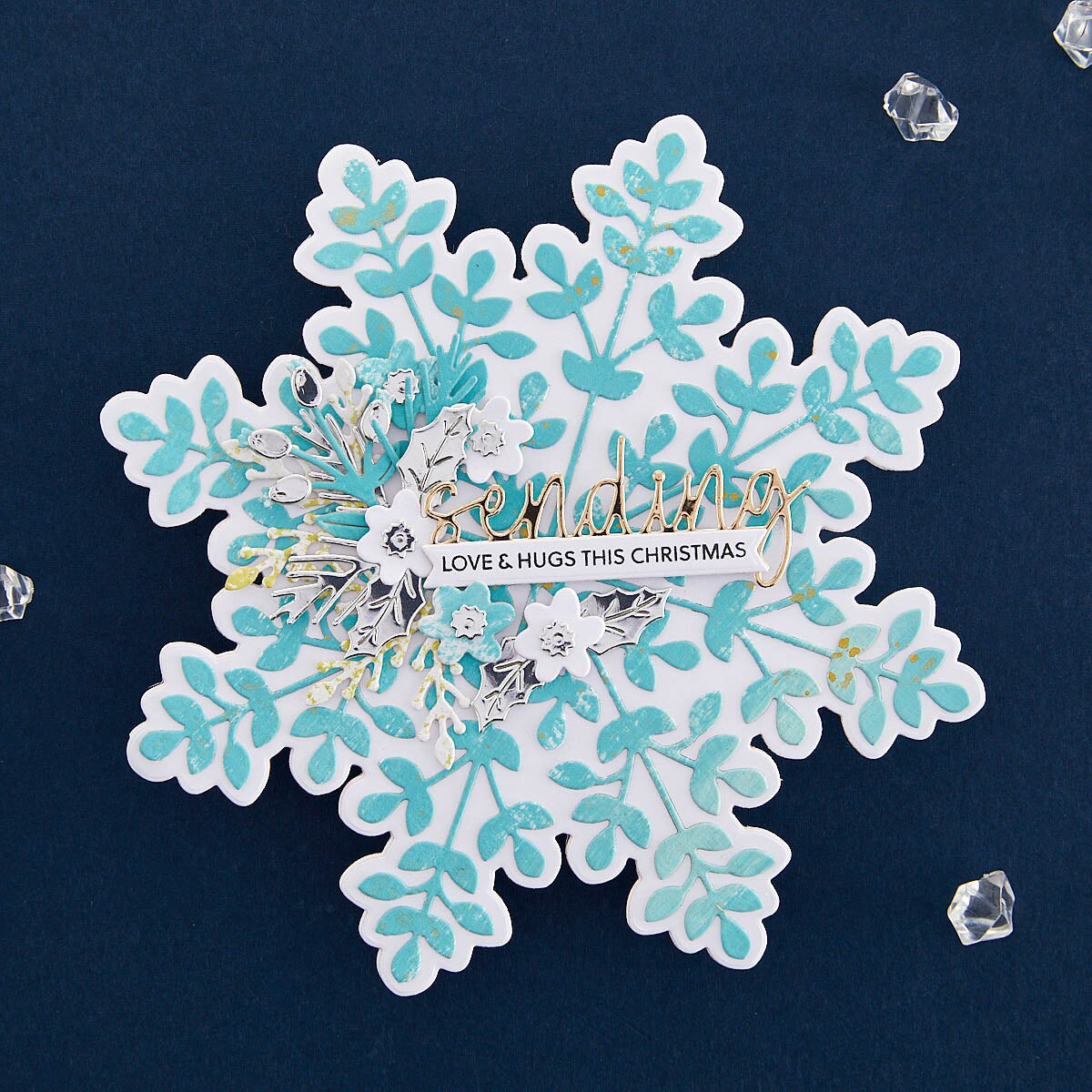 Spellbinders Snowflake Card Creator Etched Dies from the Bibi&#x27;s Snowflakes Collection by Bibi Cameron