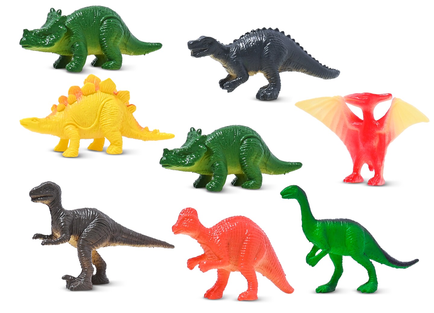 100 Piece Party Pack Mini Dinosaurs - Plastic Mini Educational Dinosaur Animal Toys - Fun Gift Party Giveaway