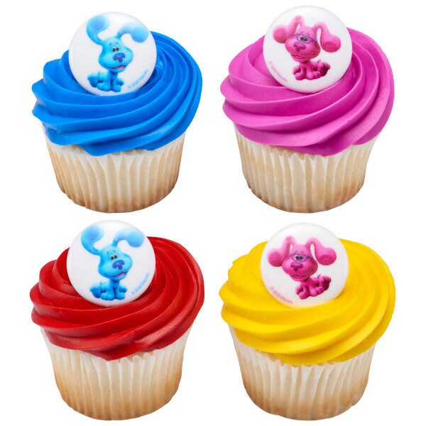 Blue&#x27;s Clues &#x26; You! Blue and Magenta Cupcake Rings, 12ct