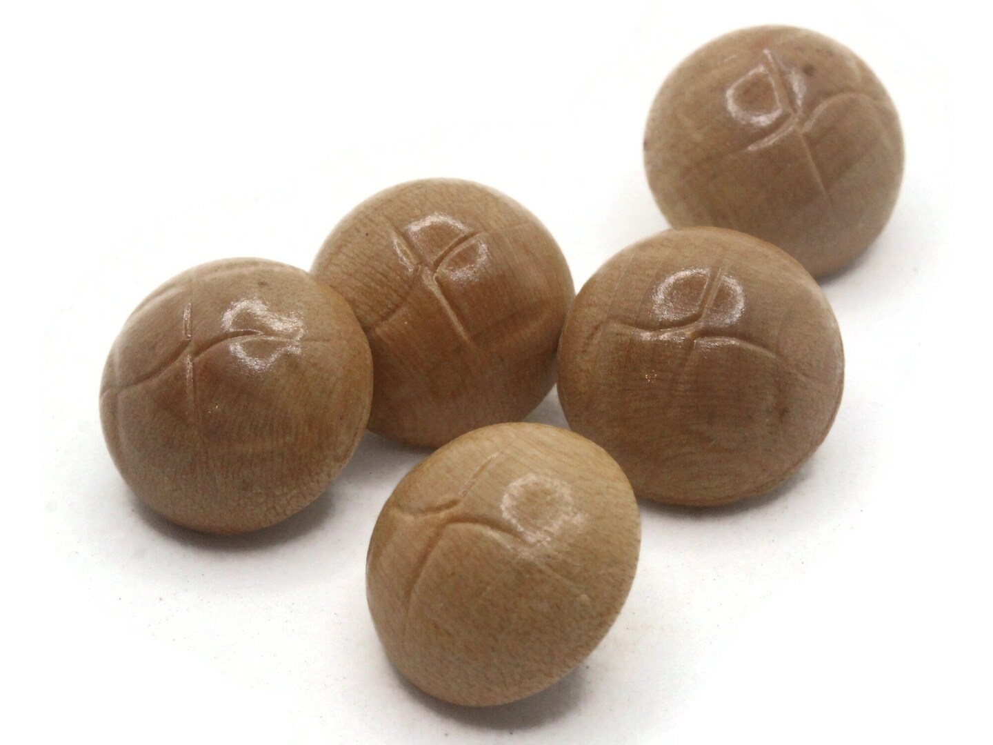 5 15mm Vintage Brown Wooden Basket Weave Pattern Shank Buttons Sewing Notions