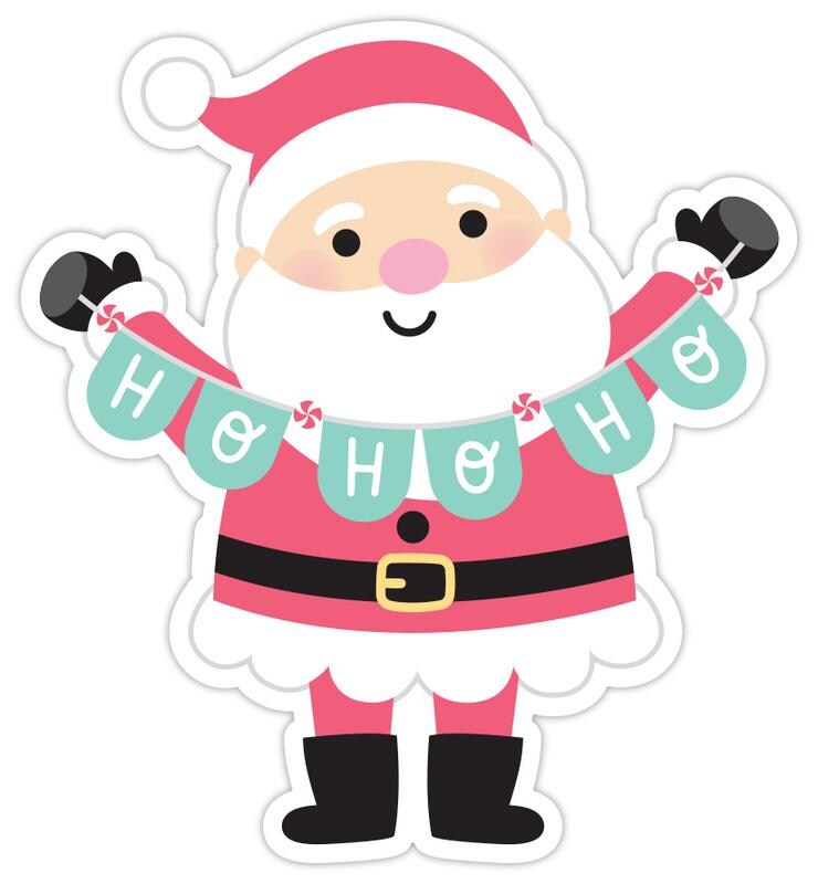 Santa Sticker Doodles - Doodlebug