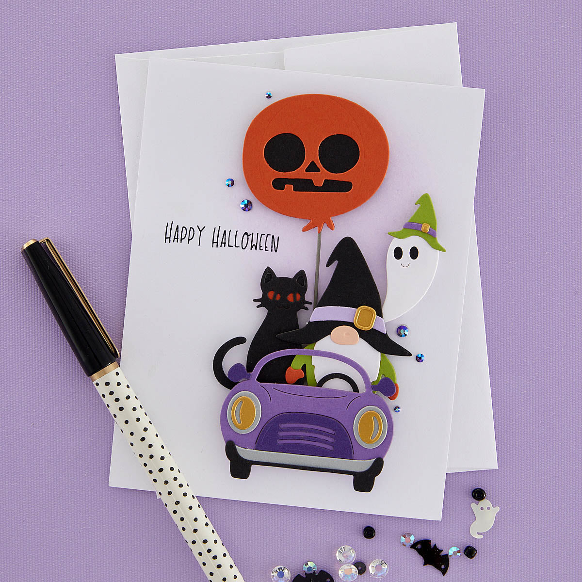 Spellbinders Gnome Drive Halloween Etched Dies from the Gnome Drive Collection