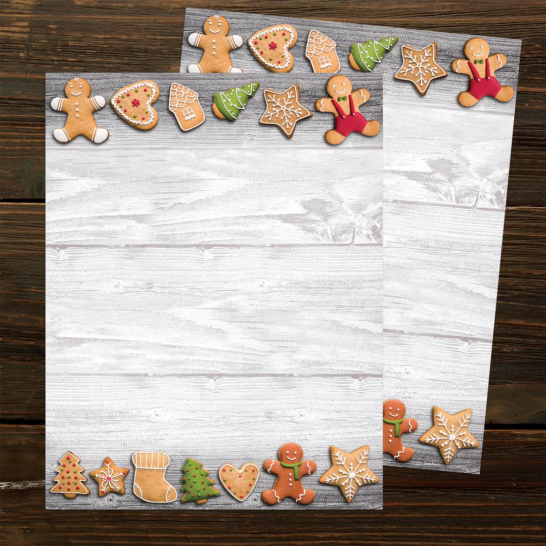 Great Papers! Holiday Cookies Holiday Letterhead, Invitations and Announcements, Printer Friendly, 8.5&#x22; x 11&#x22;, 50 Pack