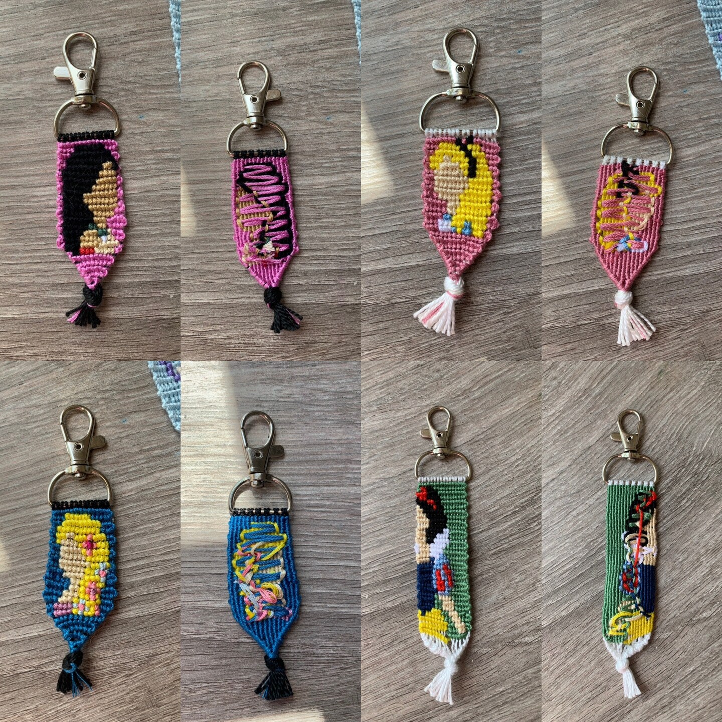 Disney Princess Collection handmade keychains