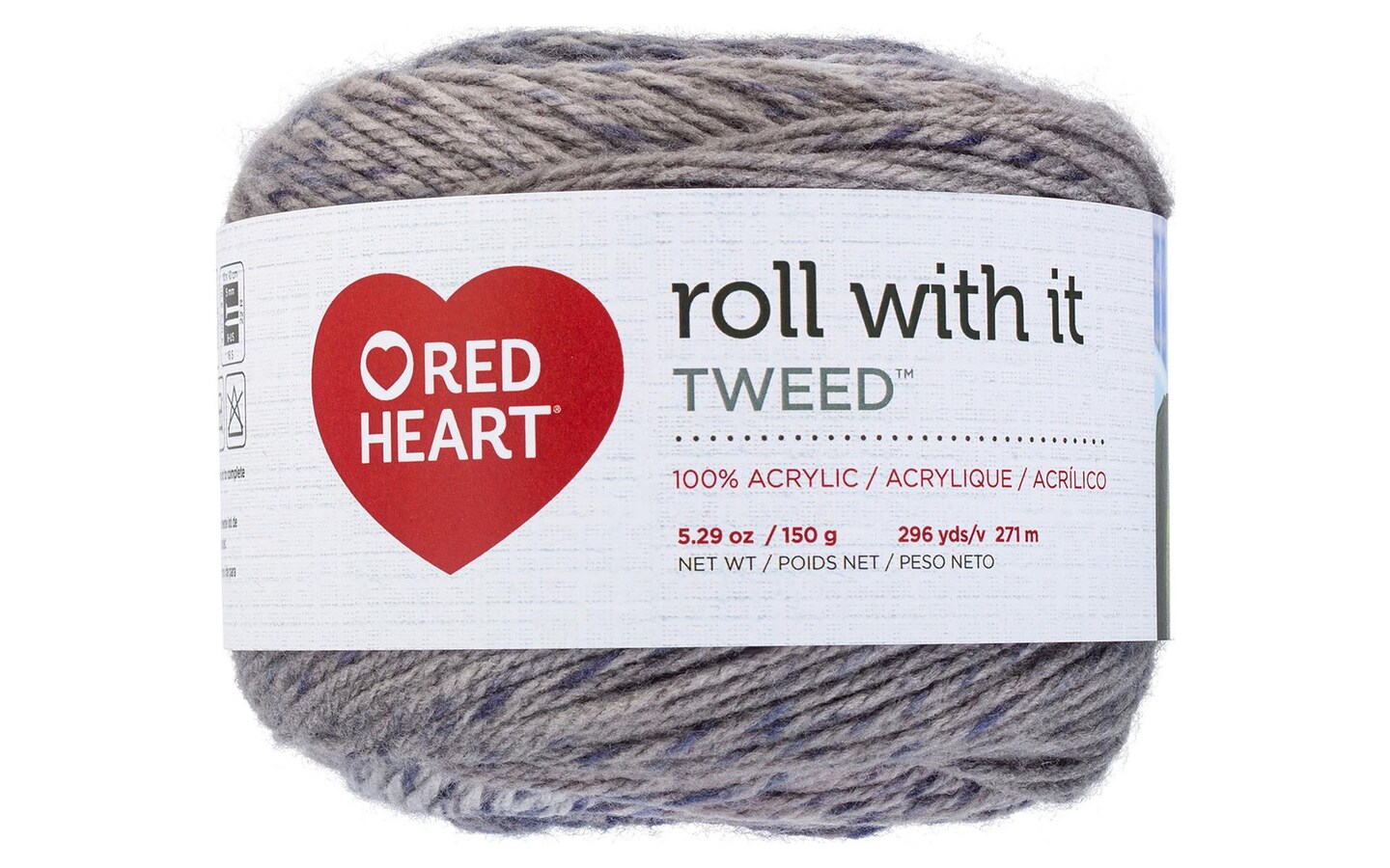 Red Heart Yarn Roll With It Tweed Multi-Color Yarn 5.29 oz E888 – Good's  Store Online